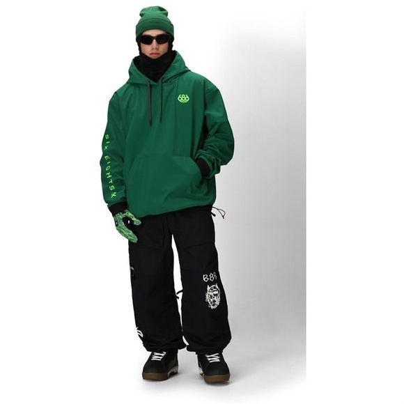 686 Waterproof Team Hoodie - Men's Size Large - Emerald Green - BRAND NEW - Picture 5 of 8